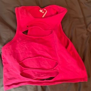 urban outfitters — out from under pink cut off tank